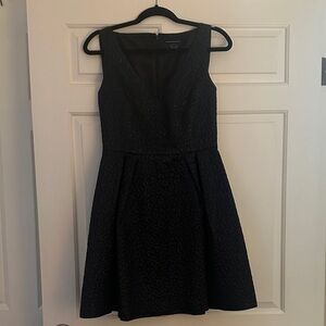 French Connection Textured Black Mini Dress